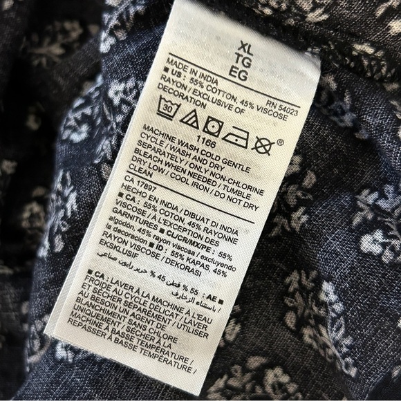 ❤️ Old Navy Black and White Long Sleeve Dress XL - Picture 6 of 12